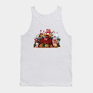 Zodiac TAURUS Doodle Art Series Tank Top